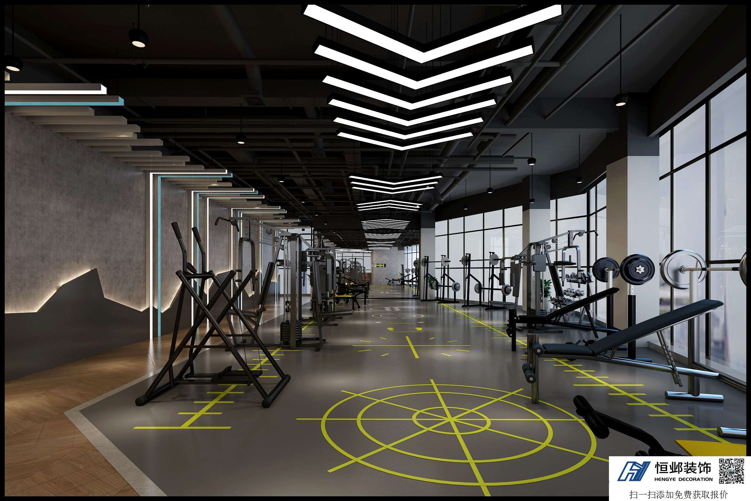 美航国际健身中心设计案例