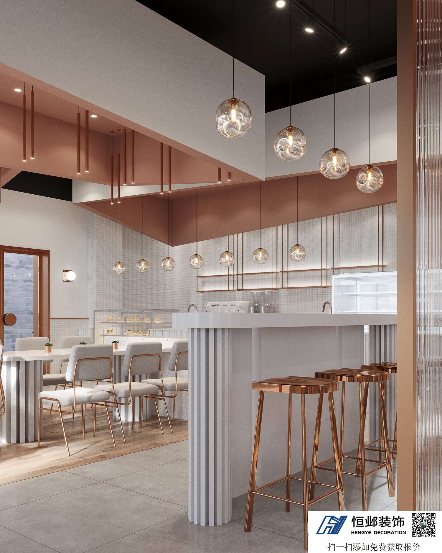 网红甜品店 - 杭州工装装修_杭州办公室装修设计_杭州店铺装修设计